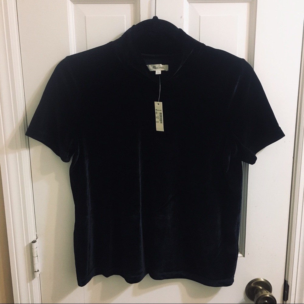 NWT Madewell velvet top - Picture 2 of 4